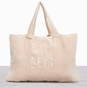 Beis The Terry Towel Tote in Beige